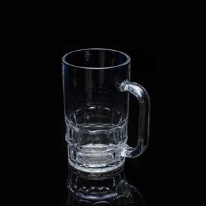 Glass beer cup, 75mm dia.x 125mm h