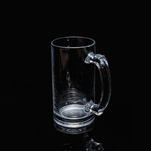 Glass beer cup, 81mm dia.x 152mm h