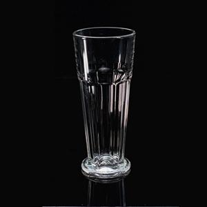 Glass beer cup, 82mm dia.x 192mm h