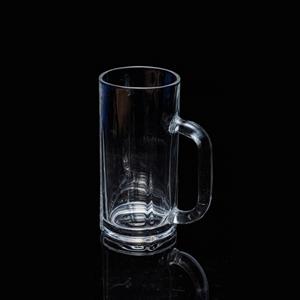 Glass beer cup, 70mm dia.x 145mm h