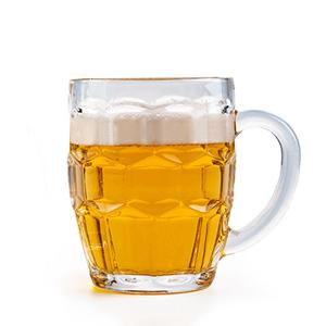 Home cafe bar glass water juice coffee beer mug, 95mm dia.x 123mm h