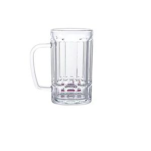 Glass beer mugs, 75mm dia.x 130mm h
