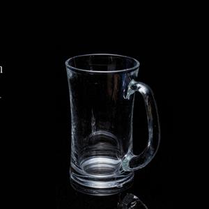 Glass beer cup, 82mm dia.x 137mm h