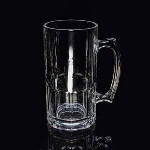 Glass beer cup, 102mm dia.x 200mm h