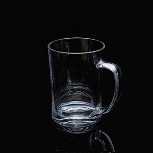 Glass beer cup, 101mm dia.x 141mm h