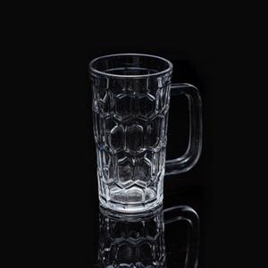 Glass beer cup, 70mm dia.x 124mm h