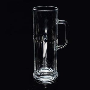 Glass beer cup, 78mm dia.x 224mm h