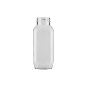 16 oz. french square glass jar, 48mm 48-400, 80mm dia.x 167mm h