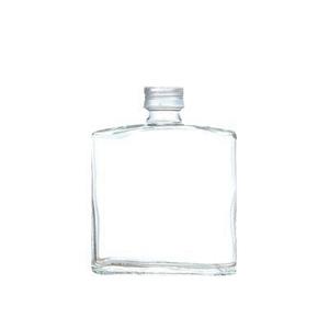 Flat glass juice bottle 200ml, 28mm, 28-415, 86mm dia.x 110mm h