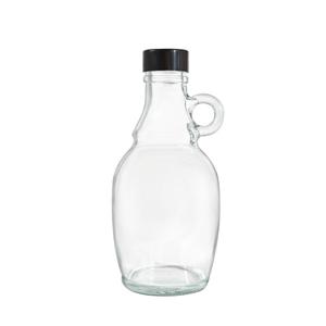 Maple syrup glass bottles, 91mm dia.x 197mm h Maple syrup glass bottles, 91mm dia.x 197mm h