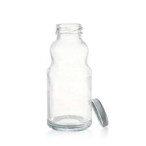 Beverage glass bottle, 100mm dia.x 205mm h Beverage glass bottle, 100mm dia.x 205mm h
