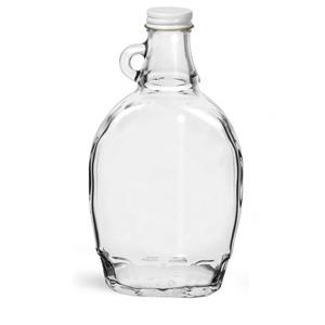 Maple syrup glass bottles, 43mm dia.x 176mm h