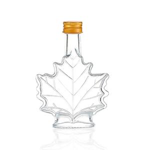Maple syrup glass bottles, 90mm dia.x 139mm h