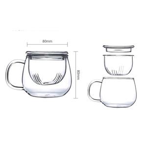 Teapot removable filter strainer for loose tea, 80mm dia.x 80mm h