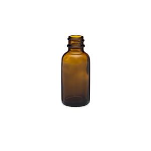 1oz brown boston bottle, 33mm dia.x 78mm h