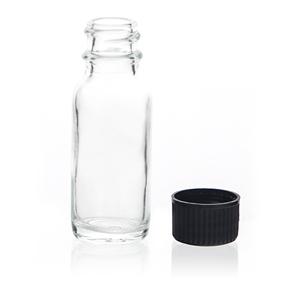 0.5oz/15ml flint boston round bottle, 25mm dia.x 68mm h