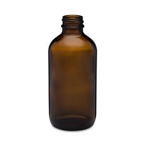 8oz amber boston bottle, 60mm dia.x 138mm h