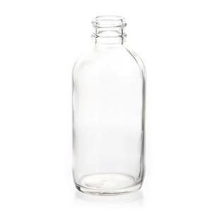 4oz/120ml flint boston round bottle, 48.8mm dia.x 113mm h