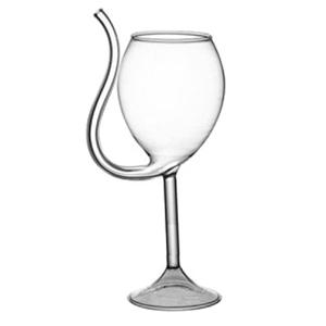 Clear juice cup with straw, 66mm dia.x 167mm h