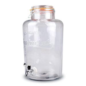 Glass drink dispenser clip top 8l, 160mm dia.x 320mm h Glass drink dispenser clip top 8l, 160mm dia.x 320mm h