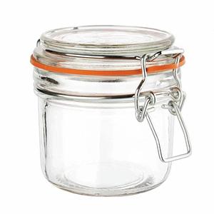 Clip top glass jar, 76mm dia.x 84mm h Clip top glass jar, 76mm dia.x 84mm h