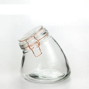 Clip top glass jar, 165mm dia.x 165mm h