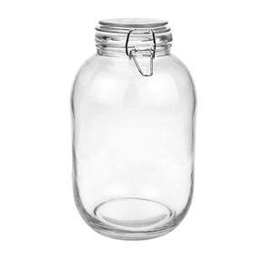 Clip top glass jar 3.8 litre, 160mm dia.x 280mm h