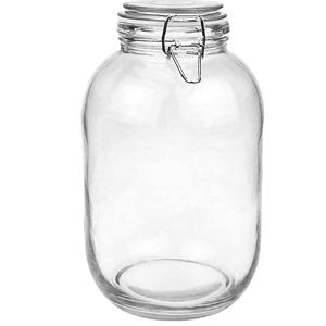 Clip top glass jar 3.2 l, 145mm dia.x 265mm h
