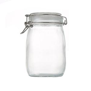Clip top glass jar 1l, 110mm dia.x 150mm h Clip top glass jar 1l, 110mm dia.x 150mm h