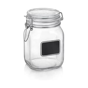 Clip top glass jar, 100mm dia.x 200mm h Clip top glass jar, 100mm dia.x 200mm h