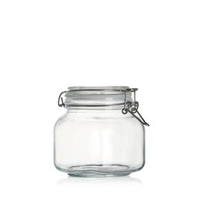 750ml square fido jars, 117mm dia.x 123mm h