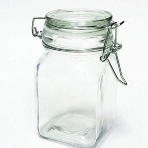 Square glass flint jar 100ml, 52mm dia.x 80mm h Square glass flint jar 100ml, 52mm dia.x 80mm h