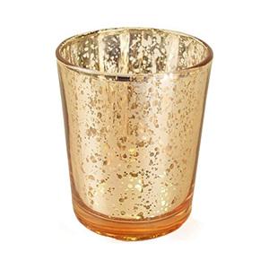 Mercury glass votive tealight candle holders f, 75mm dia.x 77mm h