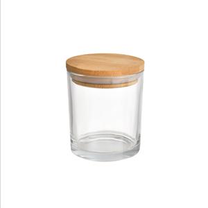 Tealight holders with bamboo lid, 85mm dia.x 97mm h