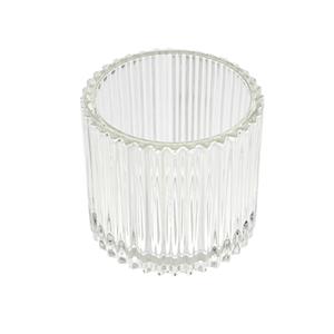 Straightline cafe candle holder clear , 72mm dia.x 66mm h