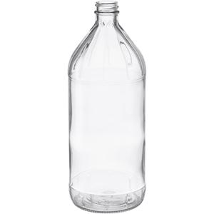 Clear glass vinegar bottle, 90mm dia.x 235mm h