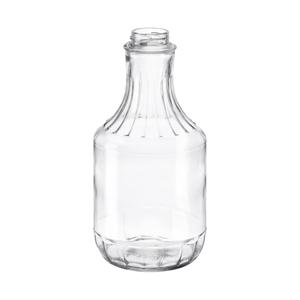 Clear glass decanter bottle, 106mm dia.x 212mm h