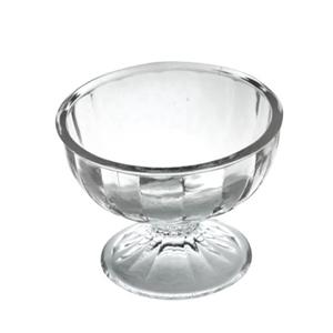 Ice cream bowl glass, 70mm dia.x 80mm h