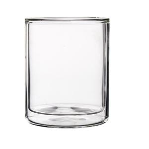 Double walled beer glass, 80mm dia.x 100mm h