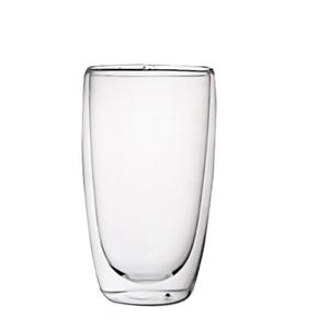 Double walled beer glass, 80mm dia.x 140mm h