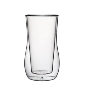 Double walled beer glass, 80mm dia.x 145mm h