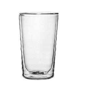 Double walled beer glass, 78mm dia.x 130mm h