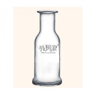 Glass decanter, 85mm dia.x 215mm h