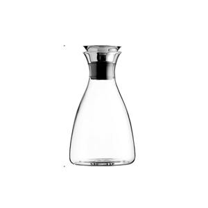 Glass decanter, 130mm dia.x 248mm h
