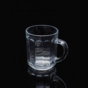 Glass coffee cup, 74mm dia.x 89mm h