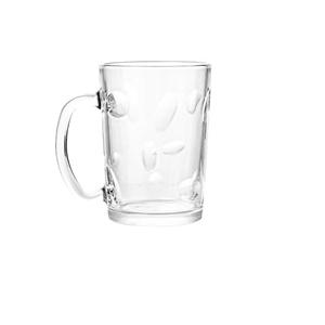 Glass coffee mug, 76mm dia.x 106mm h