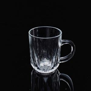 Coffee glass mugs, 75mm dia.x 90mm h