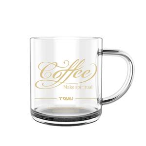 Coffee mugs with logo, 88mm dia.x 109mm h