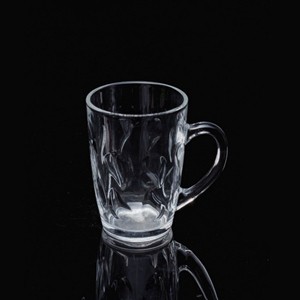 Glass coffee cups, 69mm dia.x 92mm h
