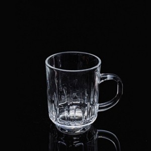 Glass coffe mug, 73mm dia.x 90mm h
